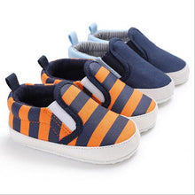 Load image into Gallery viewer, Toddler Infant Baby Shoes Newborn Boys Girls Soft Casual Shoes Striped Shoes 0-18M