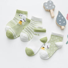 Load image into Gallery viewer, 5Pairs 0-2Y Infant Baby Socks Baby Socks for Girls Cotton Mesh Cute Newborn Boy Toddler Socks Baby Clothes Accessories
