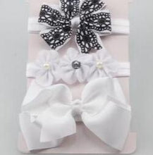 Load image into Gallery viewer, Handmade Vintage Retro Baby Elastic flower Headband Bowknot Hairband Toddler Infants For Baby
