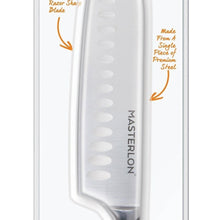 Load image into Gallery viewer, MASTERPAN Santoku Knife With Stainless Steel blade & Cover, 7" (18cm)