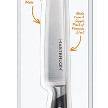 Load image into Gallery viewer, MASTERPAN Essential Chef’s Knife Bundle - 8" Chef’s Knife, 8" Slicer Knife & 7" Santoku Knife - Stainless Steel Blades with Protective Covers