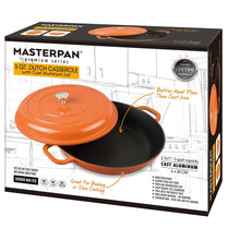 Load image into Gallery viewer, MASTERPAN Nonstick Dutch Casserole, Orange 3 Qt. 11" (28cm)