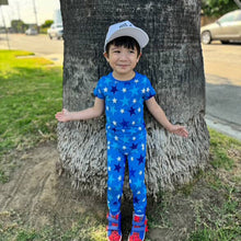 Load image into Gallery viewer, Blue Star Short Sleeve Bamboo Set