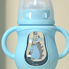 Load image into Gallery viewer, Modern Glass Baby Bottle Straw Drop-resistant Water Drink Bottles for Baby Milk Bottle for a Child