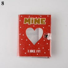 Load image into Gallery viewer, 64 Pockets 3 Inches Photo Album Card Holder Receipt Storage Hollow Love Heart Photo Holder Business Card Bag Kpop Photocard Holder Book Polaroid Book Album Gifts For Valentines Day