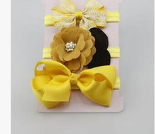 Load image into Gallery viewer, Handmade Vintage Retro Baby Elastic flower Headband Bowknot Hairband Toddler Infants For Baby