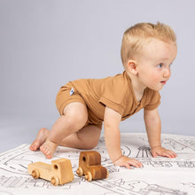 Load image into Gallery viewer, camel ribbed romper