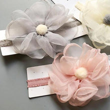 Load image into Gallery viewer, Luxury Modern Pearl Handmade Baby Girls Bowknot Crown Headband Lace Elastic Hair Band Bow For Girls Baby
