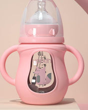 Load image into Gallery viewer, Modern Glass Baby Bottle Straw Drop-resistant Water Drink Bottles for Baby Milk Bottle for a Child