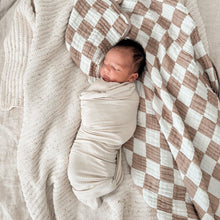 Load image into Gallery viewer, Oat Ribbed Stretch Swaddle