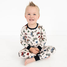 Load image into Gallery viewer, Dirt Bikes Two Piece Bamboo Pajama Set