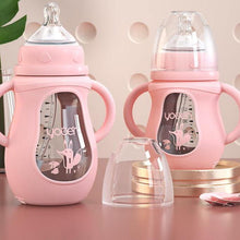 Load image into Gallery viewer, Modern Glass Baby Bottle Straw Drop-resistant Water Drink Bottles for Baby Milk Bottle for a Child