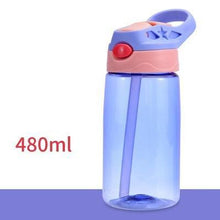 Load image into Gallery viewer, 480ML Kids Water Cup Creative Safe Baby Feeding Cups With Straws Leakproof Water Bottles Outdoor Portable Children's Cups