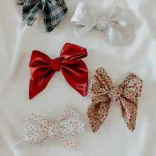 Load image into Gallery viewer, Ruby Bow Clips