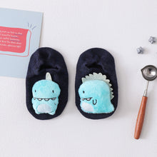 Load image into Gallery viewer, 1 Pair Cartoon Cotton Baby Rubber Sole Anti Slip Floor Socks For Newborn Girls And Boys Kids