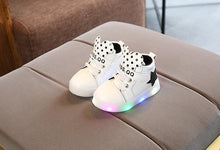 Load image into Gallery viewer, Girl LED Lights Shoes Flexible Casual Design Comfortable Soft Toddler Shoe For Running Walking Excellent Gift
