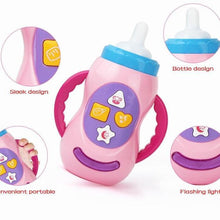 Load image into Gallery viewer, Baby Simulation Milk Bottle Toy LED Flashing Baby Bottle With Sound and Light Toys For Baby