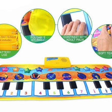 Load image into Gallery viewer, Music Piano Play Mat Multi-function with Instrument Sound Demo Songs Cloth Musical Carpet Educational Toys For Kids
