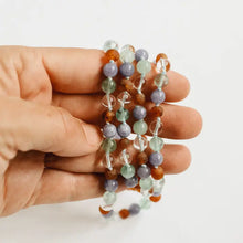 Load image into Gallery viewer, Baltic Sea Amber + Natural Gemstone || Beaded Necklace