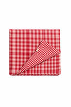 Load image into Gallery viewer, Red White Gingham Crib Quilted Blanket