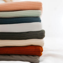 Load image into Gallery viewer, Seafoam Ribbed Stretch Swaddle