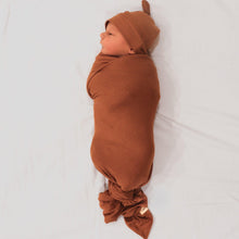 Load image into Gallery viewer, Cocoa Ribbed Stretch Swaddle