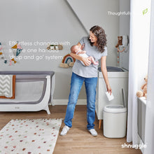 Load image into Gallery viewer, Shnuggle Eco-Touch Nappy Bin Diaper Pail + 30 Better Bag Liners