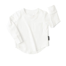 Load image into Gallery viewer, Long Sleeve Pocket Tee - White
