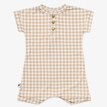 Load image into Gallery viewer, Gingham Print Romper
