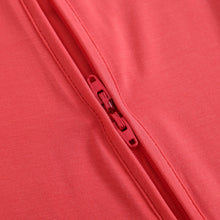 Load image into Gallery viewer, Berry Red Zippered Baby Romper