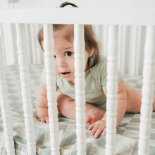 Load image into Gallery viewer, Organic Bamboo Cotton Muslin Crib Sheet in Checkered Bears