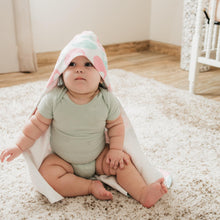 Load image into Gallery viewer, Whale of a Time Hooded Baby Bath Towel