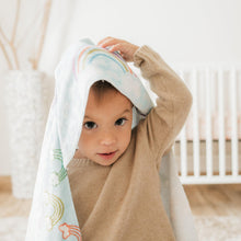 Load image into Gallery viewer, Rainbow Hooded Baby Towel
