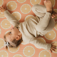 Load image into Gallery viewer, Orange Slices Crib Sheet