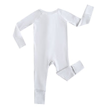 Load image into Gallery viewer, Comfy Gray Zippered Baby Romper
