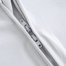 Load image into Gallery viewer, Comfy Gray Zippered Baby Romper