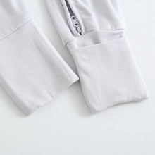 Load image into Gallery viewer, Comfy Gray Zippered Baby Romper