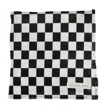 Load image into Gallery viewer, Race Black & White Checkered Stretch Swaddle