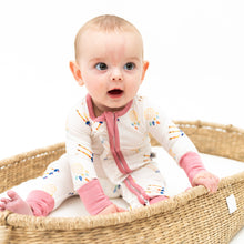 Load image into Gallery viewer, Pink Dreamcatcher Zip Onesie