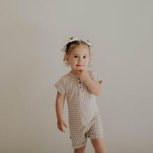 Load image into Gallery viewer, Gingham Print Romper