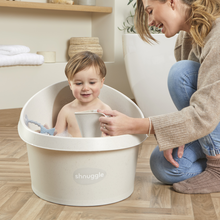 Load image into Gallery viewer, Shnuggle Toddler Bath Tub | Big Bath for bigger kids | Child bathtub seat support | Fits in shower and adult bath