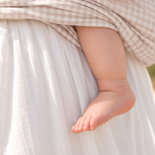 Load image into Gallery viewer, Beige Gingham Ring Sling Carrier