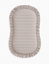 Load image into Gallery viewer, Grey Ivory Stripe Baby Lounger Cover