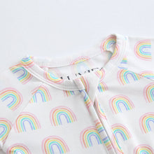Load image into Gallery viewer, Forever Rainbow Zippered Baby Romper