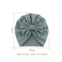 Load image into Gallery viewer, Baby Girl Hat Turban With Bow Knot Infant Beanie Solid Big Bowknot Cap For Girls Kid Hats