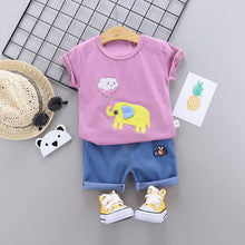 Load image into Gallery viewer, Fashion Infant Clothing Set for Boys and Girls Cute Summer Casual Clothes Set Top+Shorts Kids Clothes Summer Edition T shirt and Pants Set
