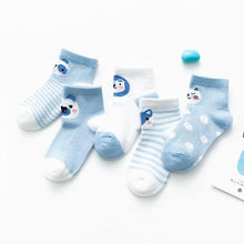 Load image into Gallery viewer, 5Pair Set Cotton Baby Girls Socks Thin Summer Breathable Mesh Kids Toddler Socks Cute Cartoon Children Socks Infant Socks for Kids