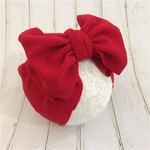 Load image into Gallery viewer, Modern retro Vintage Baby and Mom Textured Headwrap Pre-tied Turban Headband Bow Super Soft and Stretchy Hair Bows Kids Accessories for Girls and Moms