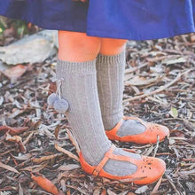 Load image into Gallery viewer, Luxury Modern Autumn Winter Baby Children Cherry Hair Ball Knee High Socks. Kid Cherry Knitted Sock For Kids