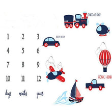 Load image into Gallery viewer, Cartoon Pattern Baby Photo Props Background Blankets Play Mats Backdrop Cloth Calendar Photo Accessories Blanket For Baby